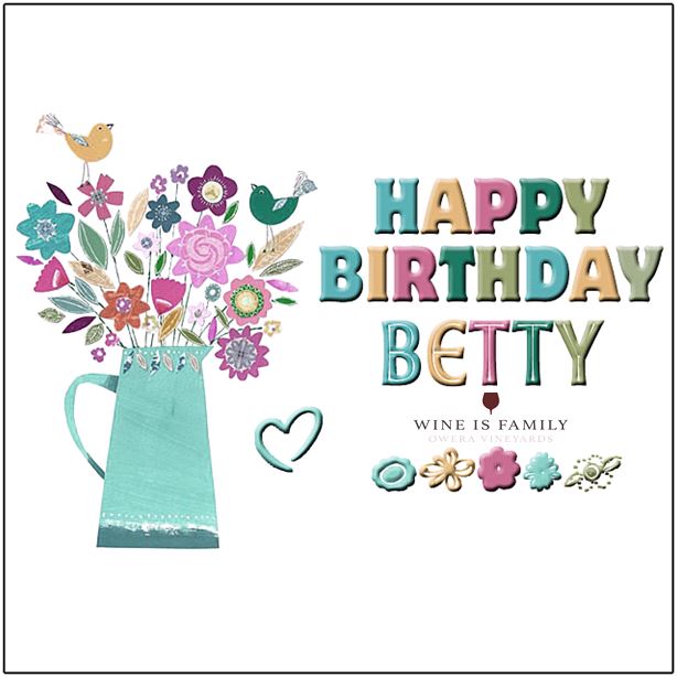 Chocolate Happy Birthday Cake for Betty (GIF) — Download on Funimada.com